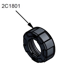 COX Ersatzteil 2C 1801 Cap Plastic Überwurf Kunststoffkopf vorne