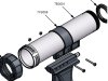 PC Cox Ersatzteil 7B 3001 Barrel Airflow Cartridge 236.5mm/310ml Alu-Rohr