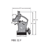 Fein Magnetbohrständer MBS 32 F bis 32 mm Bohrkapazität