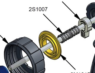 COX Ersatzteil 2S 1007 Plate Spring Tellerfeder Mitnehmer hinten lang 12:1