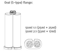 COX CBA 50 MR 2K Druckluft Dosierpistole 50ml 1:1/2:1 Mixpac S-Type Kartusche