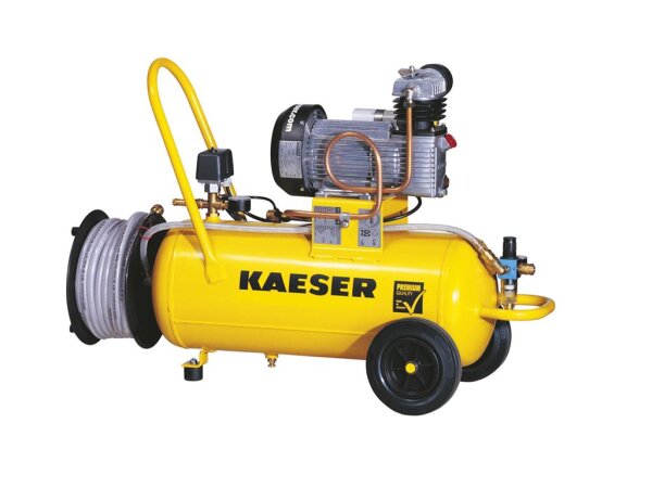 Kaeser Premium 660/90D Druckluft Kompressor+15m Schlauch Trommel