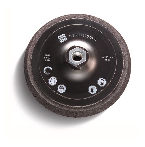 Fein Stützteller mit Klettenhaftanteil M14 Ø 80mm - Ø 150mm