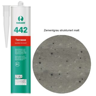 zementgrau strukturiert matt